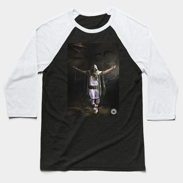 Steph Curry "King Slayer" Baseball T-Shirt by asGraphics